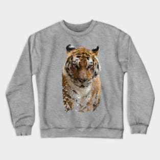 Low Poly Tiger Crewneck Sweatshirt